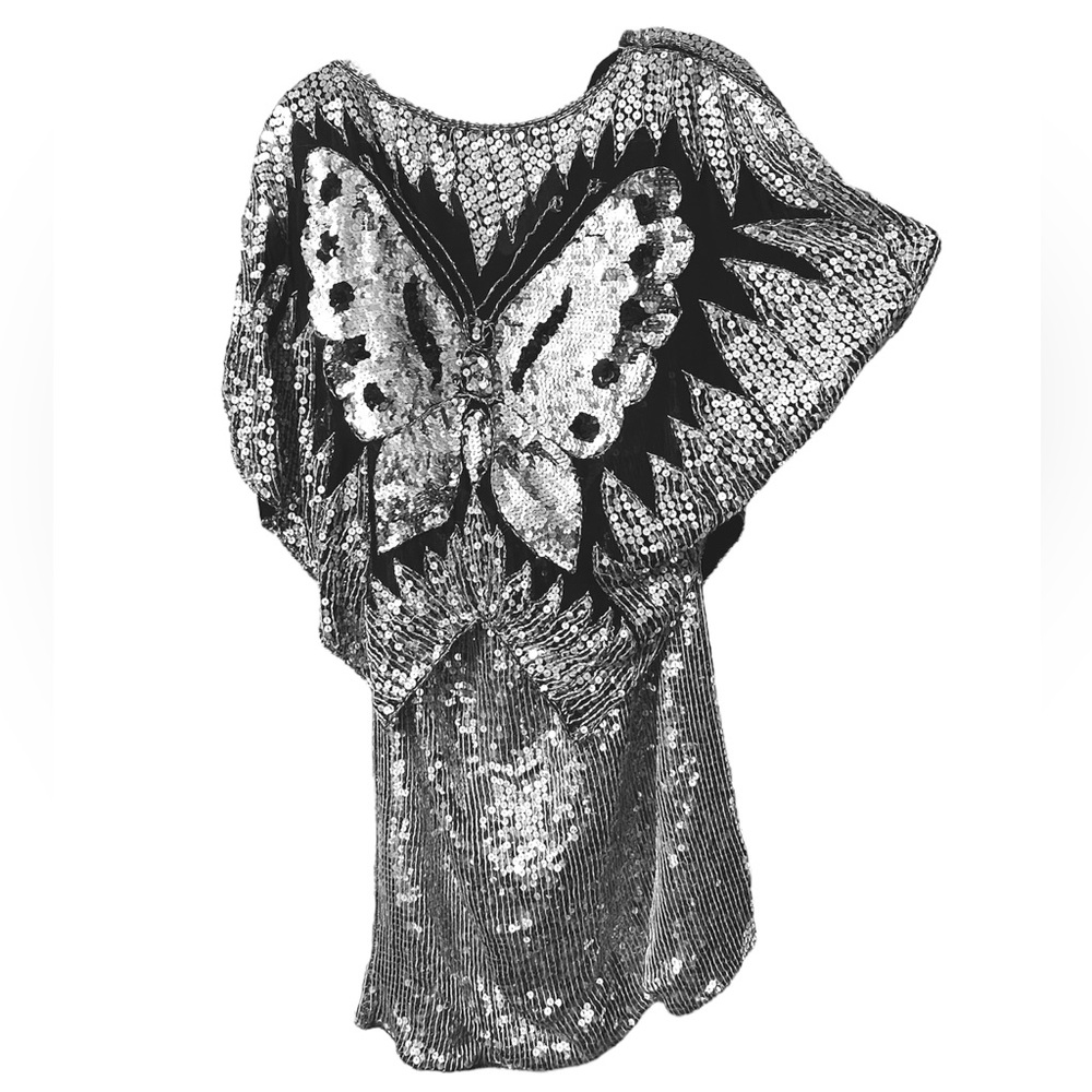 Absolute Disco! Sequins Galore! Butterfly beaded & sequins ENTIRE outfit!!!